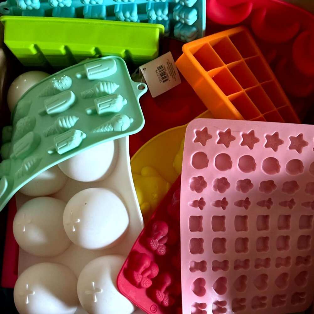 Huge box full of silicone molds